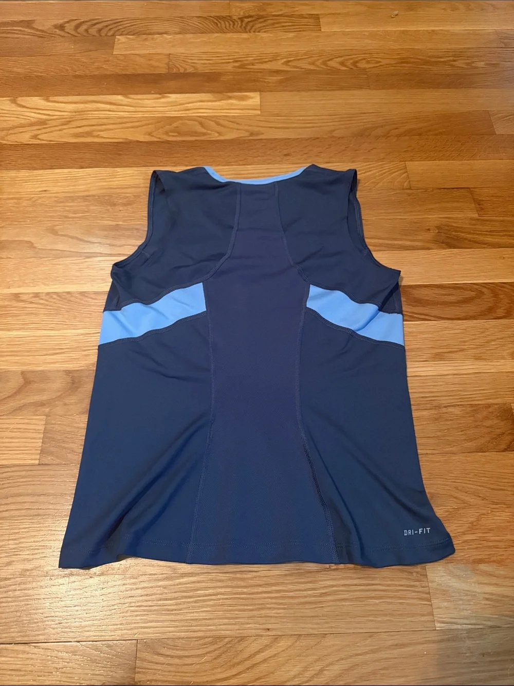 Nike Navy and Light Blue Dri-FIT Women's Tank